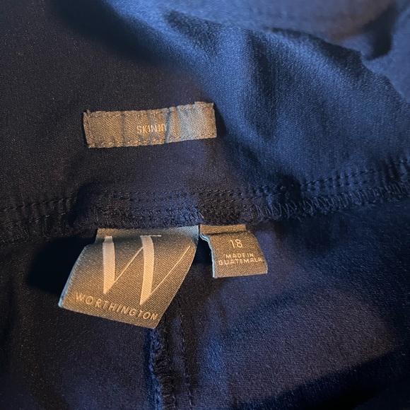 Navy pull on skinny pants - Picture 3 of 3